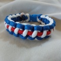 Red/White/Blue Paracord Bracelet: $15.00