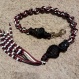 28in Crimson Paracord, Black Paracord and White Paracord with a10in Tassel Whip also includes: Heavy Duty Clip 1 2oz. Bank Sinker 36 Copperhead BBS 108 Crimson, Black and White Beads $40.00